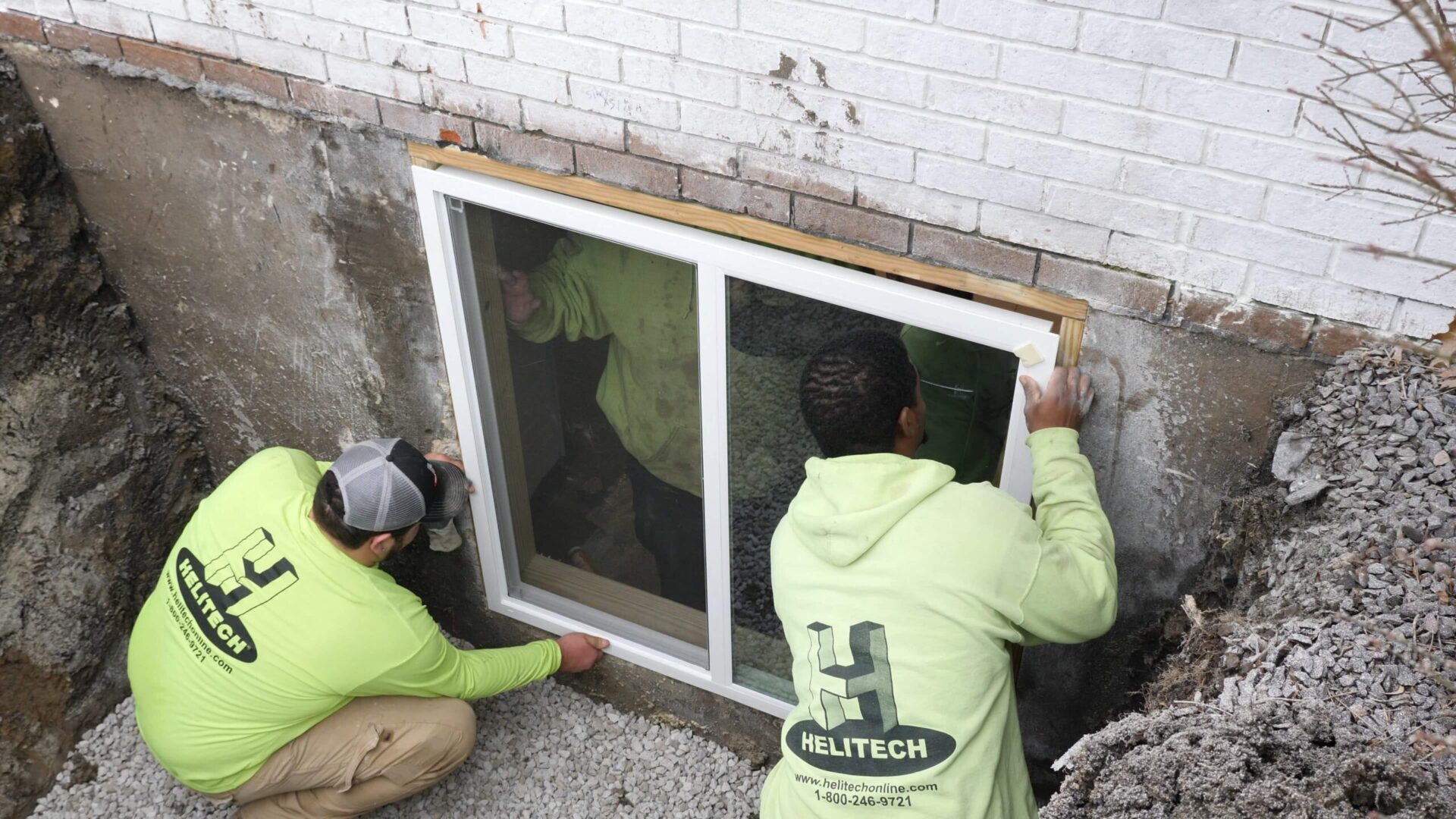 basement window installation