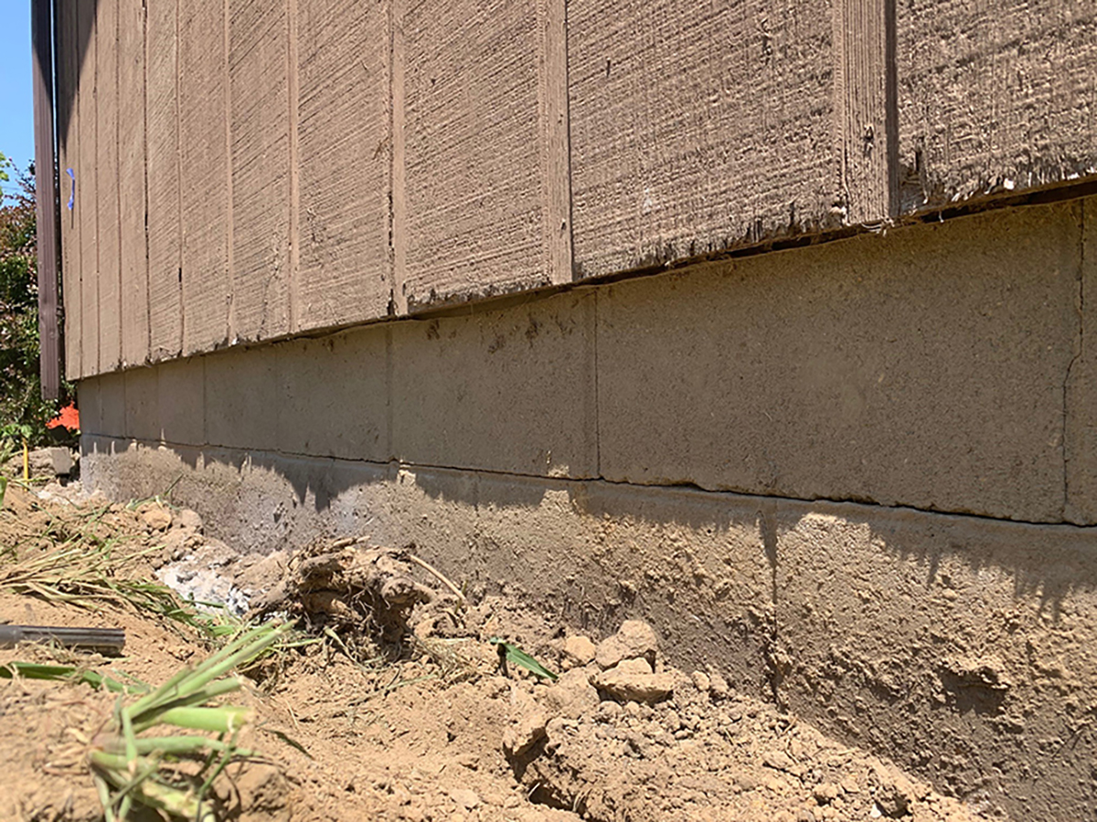 Foundation Repair_Resistance_Piers_Before