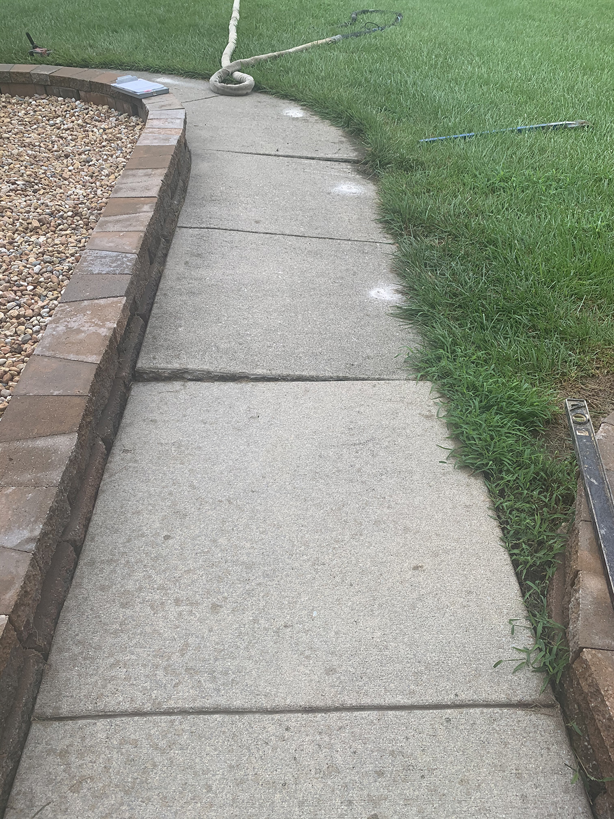 uneven sidewalk